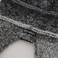 Elegant Gray Knitted Beanie Hat