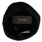 Black Virgin Wool Women Winter Beanie Cap Hat