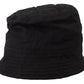 Black Nylon Women Bucket Cap Hat
