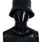 Black Quilted Faux Leather Women Bucket Cap Hat