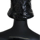 Black Quilted Faux Leather Women Bucket Cap Hat