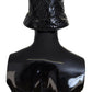Black Quilted Faux Leather Women Bucket Cap Hat