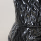 Black Quilted Faux Leather Women Bucket Cap Hat
