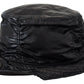 Sleek Black Bucket Cap with Logo Detail