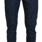 Chic Tapered Blue Denim Jeans