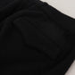 Elegant Black Tapered Wool Trousers