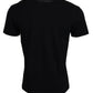 Chic Black Cotton Tee for the Modern Man