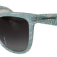 Blue DG4190 Lace Crystal Acetate Butterfly Sunglasses