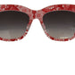 Red DG4231F Lace Acetate Rectangle Shades Sunglasses