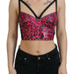 Leopard Print Bustier Corset Top