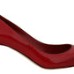 Exquisite Red Patent Leather Pumps