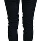 Chic Slim-Fit Cotton Denim in Dark Blue