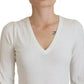 Chic Ivory Casual Blouse