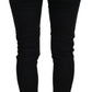 Sleek Cotton Slim Fit Denim In Black