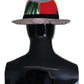 Multicolor Patchwork Women Fedora Wide Brim Hat