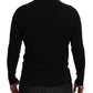 Elegant Silk Blend Black Pullover Sweater