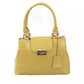 Yellow Polyurethane Women Crossbody Bag