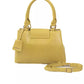 Yellow Polyurethane Women Crossbody Bag