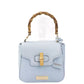 Light Blue Polyurethane Women Crossbody