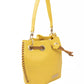 Yellow Polyurethane Women Crossbody Bag