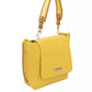 Yellow Polyurethane Women Crossbody