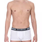 White Cotton Men Underwear Trunk Pack