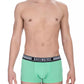 Green Cotton Men Underwear Trunk Pack