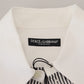 Classic Black and White Striped Button-Down Shirt