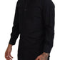 Elegant Black Formal Long Sleeve Shirt