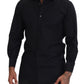 Elegant Black Formal Long Sleeve Shirt