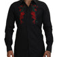 Elegant Floral Embroidered Cotton Shirt