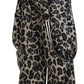 Multicolor Leopard Print Snow Pants