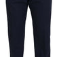 Elegant Dark Blue Chino Dress Pants