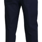 Elegant Dark Blue Chino Dress Pants