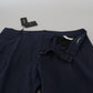 Elegant Dark Blue Chino Dress Pants