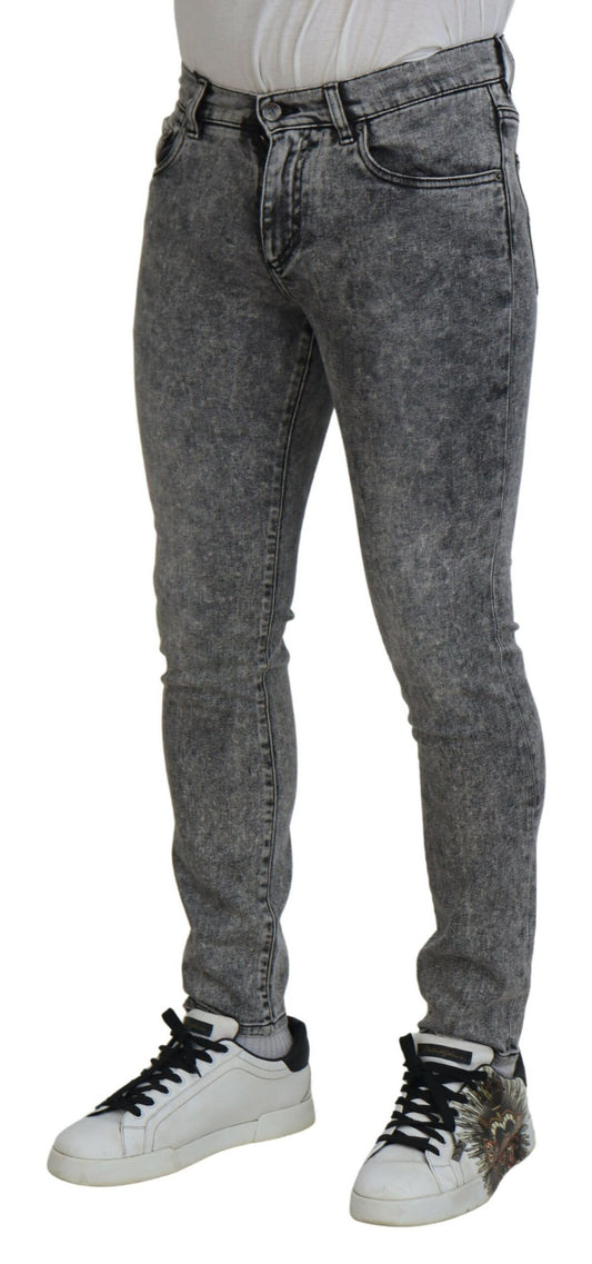 Elegant Grey Skinny Jeans