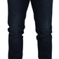 Sleek Skinny Jeans in Dark Blue