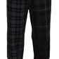 Checkered Wool Blend Jogger Pants