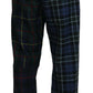 Checkered Wool Blend Jogger Pants