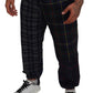 Checkered Wool Blend Jogger Pants