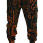 Multicolor Silk Blend Jogger Cargo Pants