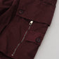 Elegant Burgundy Cotton Jogger Pants