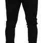 Elegant Black Jogger Pants in Luxe Wool Blend