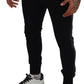 Elegant Black Jogger Pants in Luxe Wool Blend