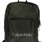 Green Polyester Men Backpack