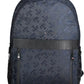 Blue Polyester Men Backpack