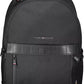 Black Nylon Men Backpack