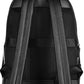 Black Polyethylene Men Backpack