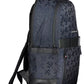 Blue Polyester Men Backpack