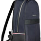 Blue Polyester Men Backpack